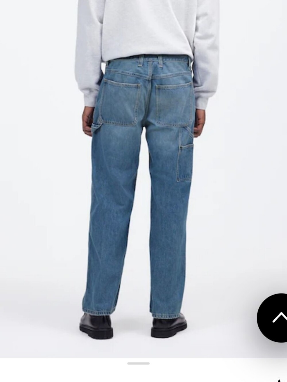 Great Condition Madewell Carpenter Jeans In Elko Wash - Picture 7 of 9